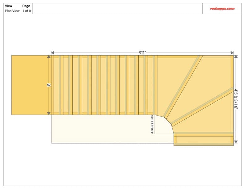 L-Shaped Winder Blueprint