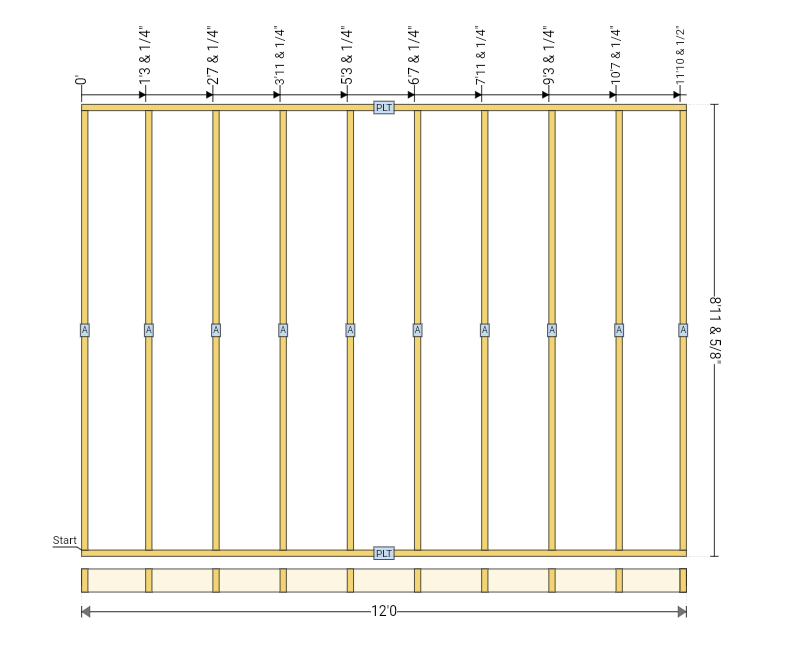 RedX Walls basic wall blueprint plan 