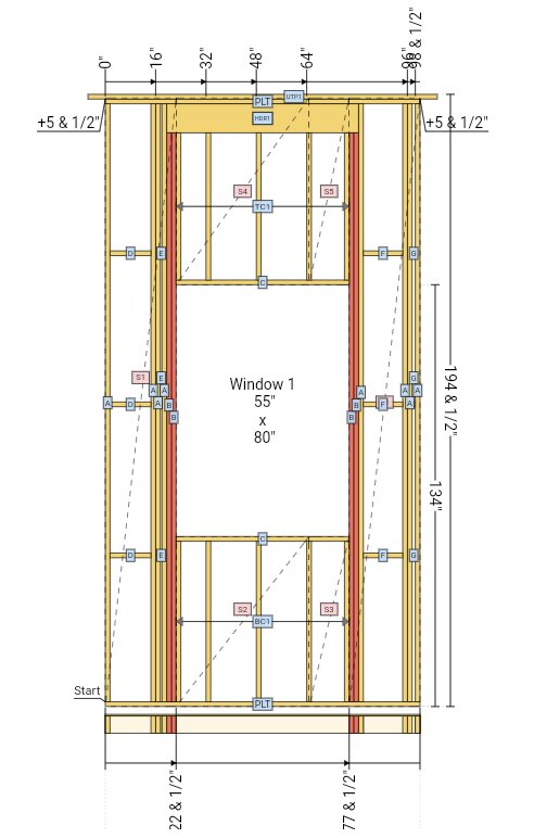 RedX Walls tall wall plan